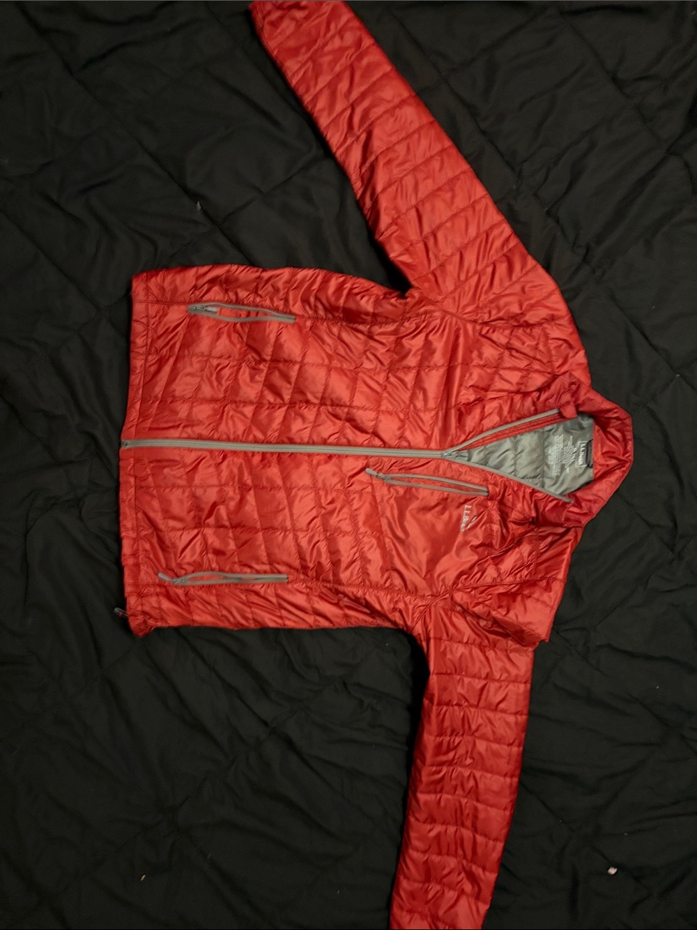 L.L. Bean Red Quilted Packable Jacket